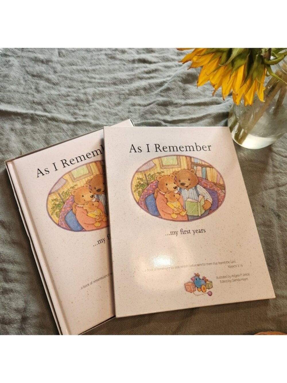 As I Remember My First Years Baby Memory Book Angela Jarecki Bear Illustrations
